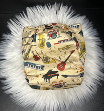 Load image into Gallery viewer, One Size Pocket "Musical Instruments"-In Stock