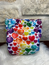Load image into Gallery viewer, One Size Pocket "Watercolor Hearts"-In Stock