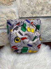 Load image into Gallery viewer, One Size Pocket "Sketchy Tools"-In Stock