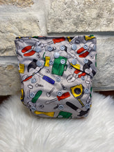 Load image into Gallery viewer, One Size Pocket "Sketchy Tools"-In Stock