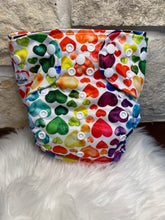 Load image into Gallery viewer, AIO One Size Pocket "Watercolor Hearts"-In Stock