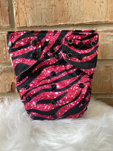 Load image into Gallery viewer, XL Size Pocket "Glitter Zebra"-In Stock
