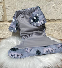 Load image into Gallery viewer, One Size Pocket "Polar Bears"-In Stock