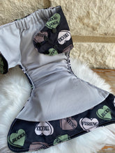 Load image into Gallery viewer, One Size Pocket "Conversation Hearts"-In Stock