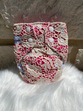 Load image into Gallery viewer, "Carmine Pink" AIO Newborn Lace