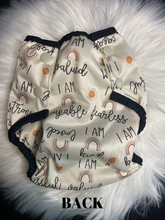 Load image into Gallery viewer, One Size Adjustable Swim Diapers &quot;Affirmations&quot;
