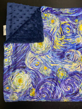 Load image into Gallery viewer, Minky Blanket &quot;Starry Night&quot;-In Stock
