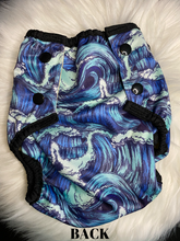 Load image into Gallery viewer, One Size Adjustable Swim Diapers &quot;Waves&quot;
