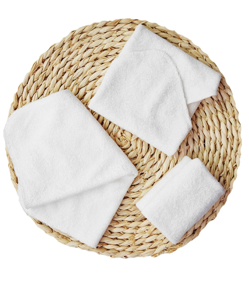 2 layer bamboo terry cloth wipes