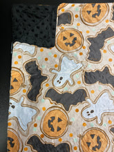 Load image into Gallery viewer, Minky Blanket &quot;Halloween Cookies&quot;-In Stock
