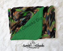 Load image into Gallery viewer, Minky Blanket &quot;Building Blocks&quot;-In Stock
