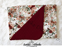Load image into Gallery viewer, Minky Blanket &quot;Floral&quot;-In Stock
