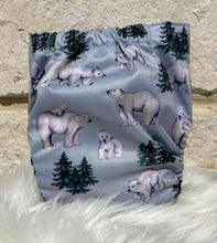 Load image into Gallery viewer, One Size Pocket &quot;Polar Bears&quot;-In Stock
