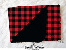 Load image into Gallery viewer, Minky Blanket &quot;Buffalo Plaid&quot;-In Stock
