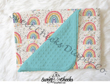 Load image into Gallery viewer, Minky Blanket &quot;Rainbow Affirmations&quot;-In Stock
